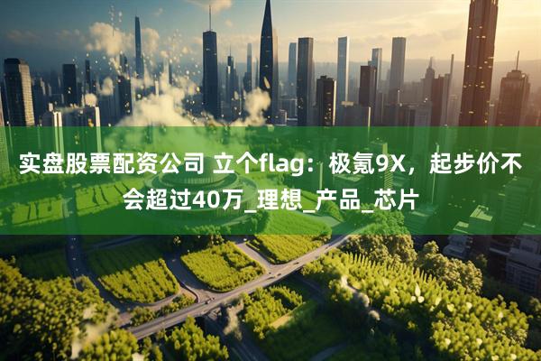 实盘股票配资公司 立个flag：极氪9X，起步价不会超过40万_理想_产品_芯片