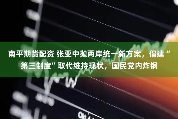 南平期货配资 张亚中抛两岸统一新方案，倡建“第三制度”取代维持现状，国民党内炸锅